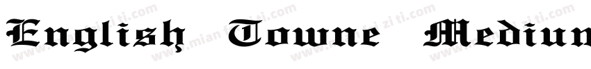 English Towne Medium字体转换